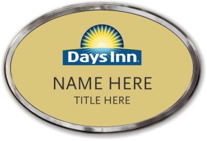 (image for) Days Inn Oval Gold Polished Frame Prestige Badge