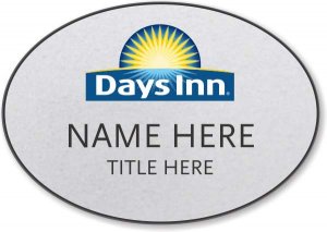 (image for) Days Inn Silver Oval Badge