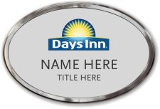 (image for) Days Inn Oval Silver Polished Frame Prestige Badge