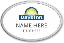 (image for) Days Inn Oval White Pebbled Frame Prestige Badge