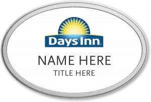 (image for) Days Inn Oval White Pebbled Frame Prestige Badge