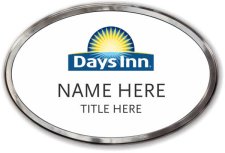 (image for) Days Inn Oval White Polished Frame Prestige Badge