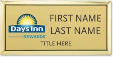 (image for) Days Inn / Wyndham Gold Executive Badge - Stacked Name