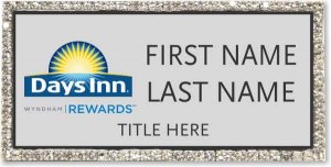(image for) Days Inn / Wyndham Silver Bling Badge - Stacked Name