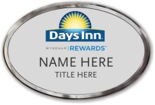 (image for) Days Inn / Wyndham Oval Silver Polished Frame Prestige Badge