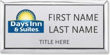 (image for) Days Inn & Suites Silver Executive Badge - Stacked Name