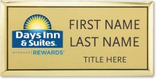 (image for) Days Inn & Suites / Wyndham Gold Executive Badge - Stacked Name