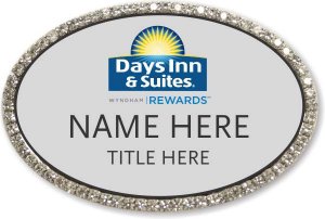 (image for) Days Inn & Suites / Wyndham Oval Silver Bling Badge