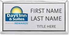 (image for) Days Inn & Suites / Wyndham Silver Executive Badge - Stacked Name