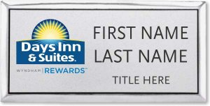 (image for) Days Inn & Suites / Wyndham Silver Executive Badge - Stacked Name