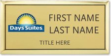 (image for) Days Suites Gold Executive Badge - Stacked Name