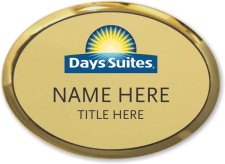 (image for) Days Suites Gold Executive Oval Badge