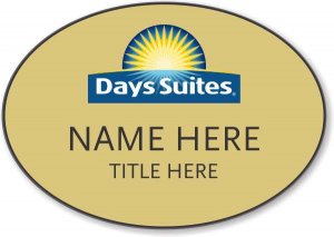 (image for) Days Suites Gold Oval Badge