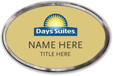 (image for) Days Suites Oval Gold Polished Frame Prestige Badge