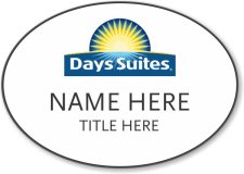 (image for) Days Suites White Oval Badge