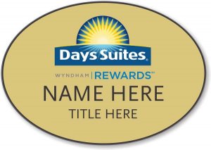 (image for) Days Suites / Wyndham Gold Oval Badge