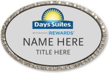 (image for) Days Suites / Wyndham Oval Silver Bling Badge