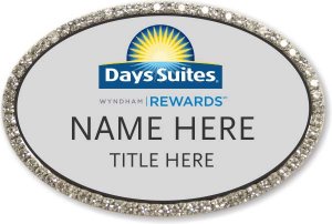 (image for) Days Suites / Wyndham Oval Silver Bling Badge