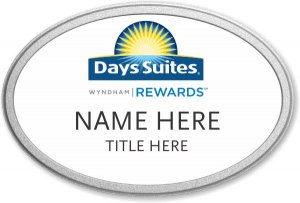 (image for) Days Suites / Wyndham Oval White Pebbled Frame Prestige Badge