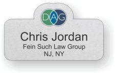 (image for) Default Attorney Group Silver Shaped Badge Badge