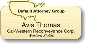 (image for) Default Attorney Group Shaped Gold Badge