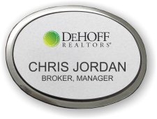(image for) DeHOFF Realtors Executive Silver Oval Badge