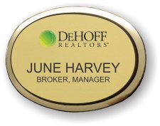 (image for) DeHOFF Realtors Executive Gold Oval Badge