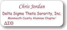 (image for) Delta Sigma Theta Sorority Monmouth White Badge
