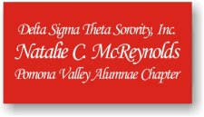 (image for) Delta Sigma Theta Sorority Pomona Red Badge