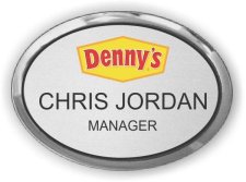 (image for) Denny's Silver Oval Executive Badge