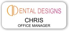 (image for) Dental Designs White Badge