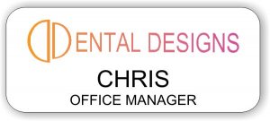 (image for) Dental Designs White Badge