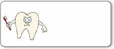 (image for) #OR8 Dental White Name Badge Logo Only Pack of 10