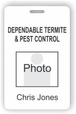 (image for) Dependable Termite and Pest Control Photo ID Badge