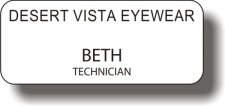 (image for) Desert Vista Eyewear White Badge