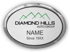 (image for) Diamond Hills Auto Group Oval Executive Silver badge