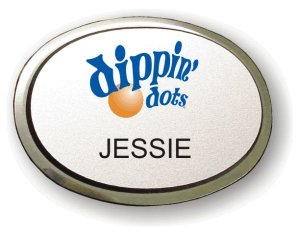 (image for) Dippin\' Dots Executive Oval Silver Badge