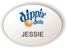 (image for) Dippin' Dots Oval Silver Badge
