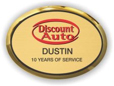 (image for) Discount Auto Gold Oval Executive Badge