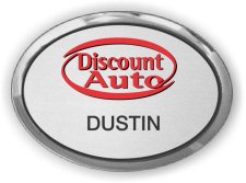 (image for) Discount Auto Silver Oval Executive Badge