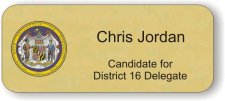 (image for) Candidate for District 16 Delegate Gold Badge
