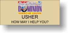 (image for) Dominion Life Christian Center Gold Badge