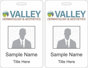 (image for) Valley Immediate Care - Dermatology & Aesthetics Photo ID Vertical Double Sided Badge