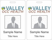 (image for) Valley Immediate Care - OCC Health Photo ID Vertical Double Sided Badge