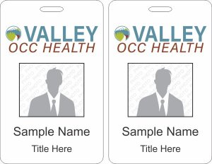 (image for) Valley Immediate Care - OCC Health Photo ID Vertical Double Sided Badge