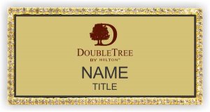 (image for) Double Tree Gold Bling Badge