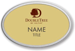 (image for) Double Tree Oval Gold Pebbled Frame Prestige Badge