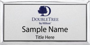 (image for) DoubleTree By Hilton Large Executive Silver Badge - Blue Logo