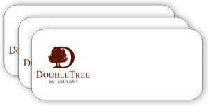 (image for) DoubleTree White Logo Only Badge - Pack of 25