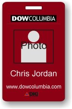 (image for) Dow Columbia Photo ID Badge